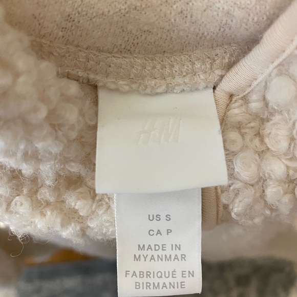 H&M Hooded Quarter Zip - Cream Colour - Picture 4 of 4